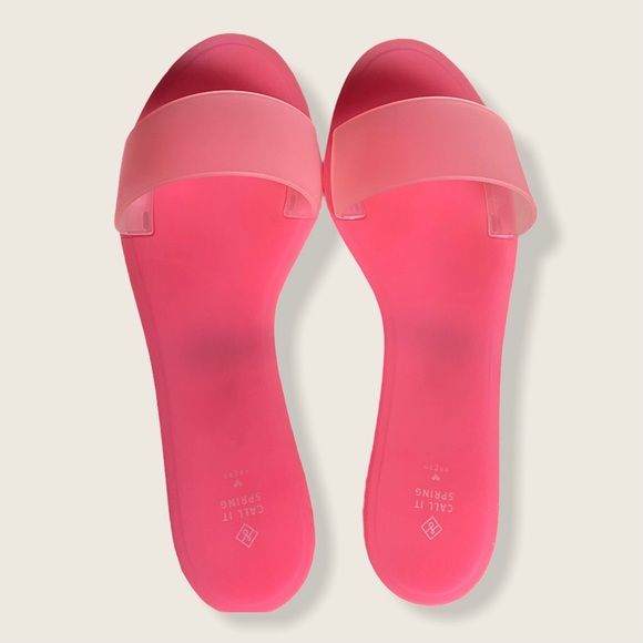 Call It Spring Shoes - 🔴 SOLD - Pink Jelly Slides